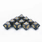 D10 Polyhedral Dice 10-Piece Set for D&D & Tabletop RPGs — Marble & Transparent Styles for Board Games & Parties