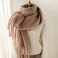 Women's Cashmere-Feel Long Tassel Scarf Shawl - Pashmina Blanket Wrap 94 in (240 cm) Thick Soft Winter Wrap