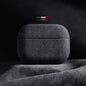 Italian Suede Leather Case for Wireless Earbud Charging Case – Luxury Suede Protective Cover with Wireless Charging Support