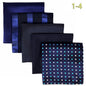 5-Pack Men's Microfiber Pocket Squares 12.6 in (32 cm) - Jacquard Woven Wedding & Formal Handkerchiefs, Assorted Patterns