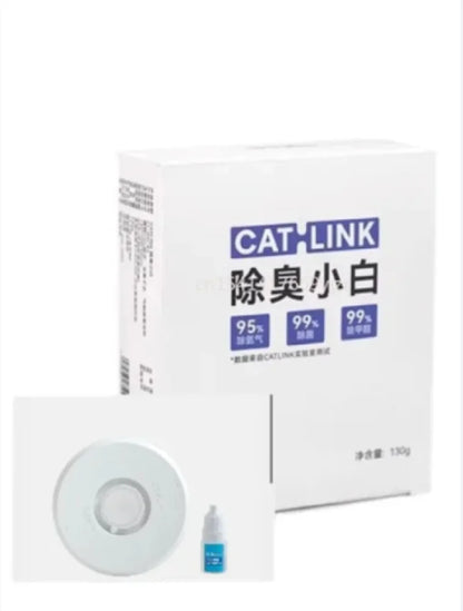 Cat Litter Deodorizing Gel & Disposable Bag for Small Self-Cleaning Litter Boxes — White