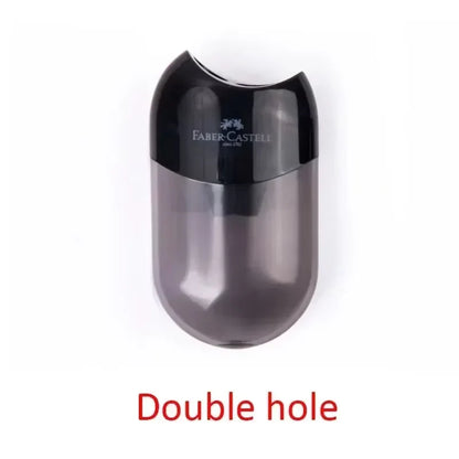 Double and Single Hole Transparent Pencil Sharpener - Creative School Stationery for Kids & Students