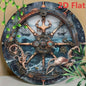 Steampunk Sailing Ship Tin Sign 8x8 Inch, Retro Metal Wall Art For Pub Bar Garage Decor