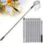 Telescopic Fruit Picker Pole 1.6/2.4/3.2/4M (5.2/7.9/10.5/13.1 ft) Stainless Steel Orchard & Garden Picking Tool