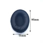 Oval Replacement Ear Pads for Headphones - Leather Foam Cushions, Multiple Sizes (60x70 to 90x110 mm / 2.36x2.76 to 3.54x4.33 in)