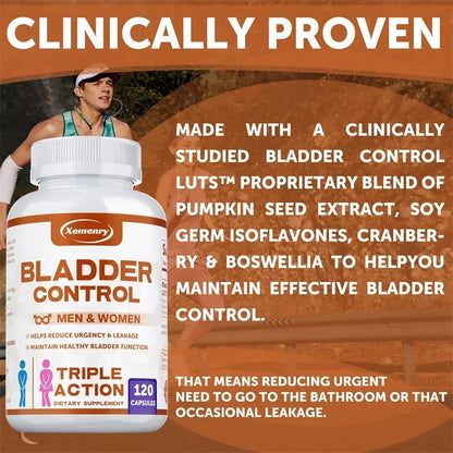 Xemenry Pumpkin Seed Extract Bladder Support Supplement, 120 Capsules