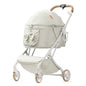 Lightweight Foldable Pet Stroller for Small & Medium Dogs and Cats – Breathable Aluminum Travel Carrier with One-Hand Fold