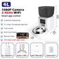 Smart 4L Automatic Pet Feeder with 1080P Camera & Night Vision, App-Controlled Voice Recorder Remote Feeding for Cats & Dogs