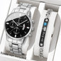 Women's Fashion Round Quartz Bracelet Watch - 41mm Numberless Dial, 220mm (8.66in) Band