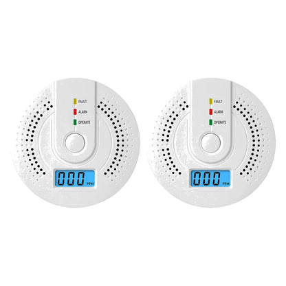 Digital Warning Alarm Sensor Sound Warning Battery Powered Portable CO Detector with LED Indicator CO Sensor for Home Warehouse