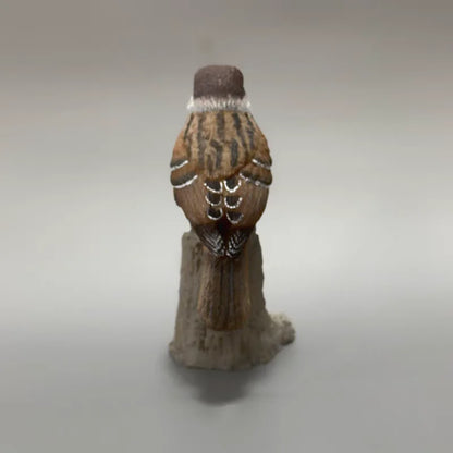 Resin Sparrow Bird Statue Ornament for Desktop Decor