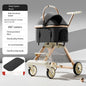 Detachable Pet & Baby Stroller - Portable One-Click Fold, Lightweight Universal Travel Stroller
