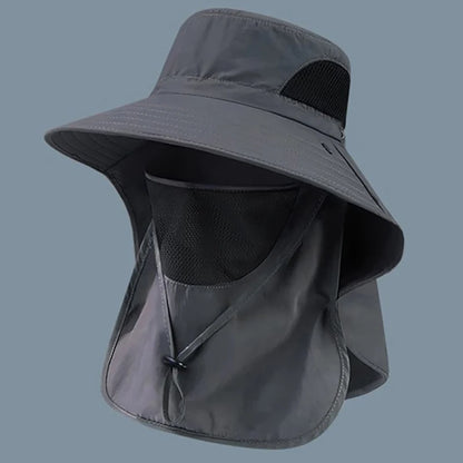 UV Protection Sun Hat with Neck Flap – Outdoor Fishing, Hiking & Camping Cap for Men & Women, Bucket Hat Visor, 6 Colors