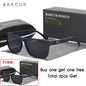 Polarized TR-90 Unisex Sunglasses - Lightweight Fishing & Travel Eyewear, UV400 (Lens 62mm / 2.44in)