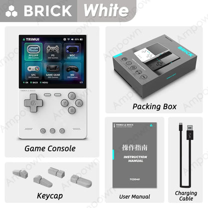 TRIMUI BRICK Handheld Game Console - 3.2" IPS, Allwinner A133P, Linux, RGB LED, Metal Back, 12,000+ Games, 4 Colors