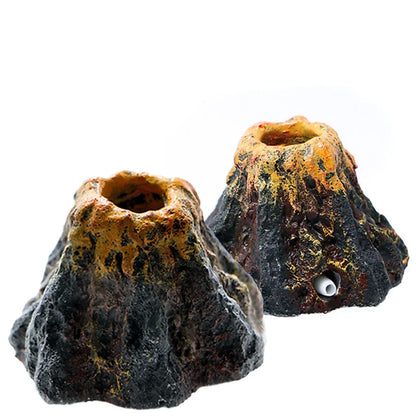 Volcano Air Stone Aquarium Decoration Bubble Rock Oxygen Diffuser Plate for Fish Tank