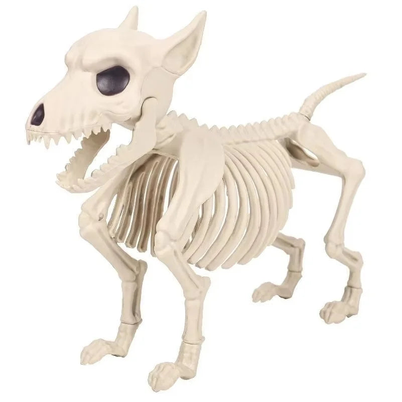 Plastic Wolf Skeleton Halloween Decoration