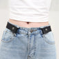 Elastic Woven Invisible Seamless Adjustable Jeans Belt – Unisex Casual Waistband