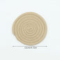 Woven Cotton-Linen Drink Coaster - Heat Resistant, Absorbent Cup Mat for Tabletop Protection