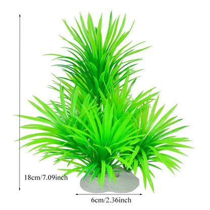 Artificial Aquarium Plants — Plastic Underwater Decorations for Fish Tanks, Realistic Aquarium Decor