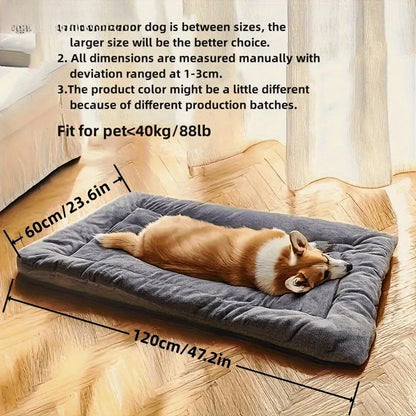 Plush Dog Bed Sofa - Thickened Super Soft Polyester Pet Mat for Small, Medium & Large Dogs