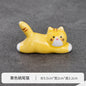 Japanese Style Underglaze Ceramic Cute Cat Chopstick Holder Tableware Restaurant Simple Oval Spoon Bracket Utensil for Kitchen