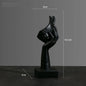 Resin Abstract Mask Statues European Miniature Figurines for Interior Home Office Study Desktop Figure Ornament Decor Gift
