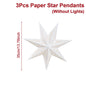 Christmas Paper Star Pendant Merry Christmas Decorations for Home 2025 Navidad Xmas Tree Hanging Lampshades Ornament New Year