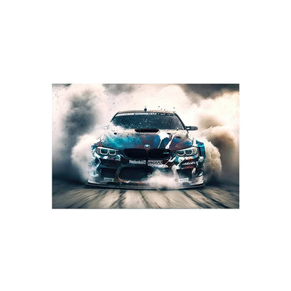 Luxury Racing Car Graffiti E30 Sports Car, Wall Art, HD Canvas Printing Poster, Home, Living Room, Room Decor Supplies