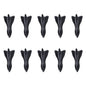 10Pcs Universal PU Rear Roof Shark Fins Spoiler Wing Kit Car Roof Spoiler Bumper Spoiler Shark Fin Diffuser Vortex Generator