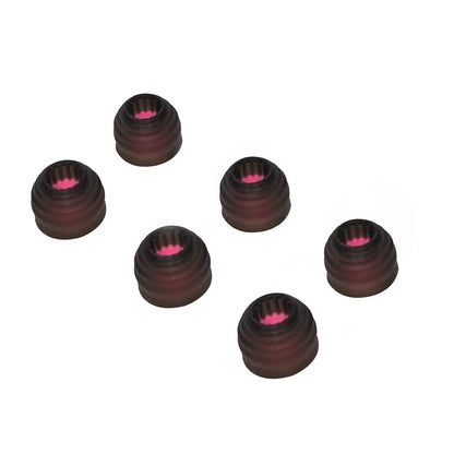 Sonic Silicone Earbud Tips - Corrugated Medical-Grade Ear Tips 3-Pair (S/M/L)