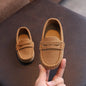 Toddler & Kids Moccasin Loafers Soft Leather Slip-On Non-Slip Tassel Casual Shoes