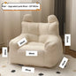 Lamb Fleece Kids Sofa Chair - Portable Cartoon Baby Armchair for Infants & Toddlers