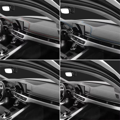 PU Leather Car Trim Braid — Self-Adhesive Decorative Strip for Dashboard & Door, Universal Interior Moulding