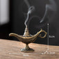 Auspicious Cloud Alloy Incense Burner with 42-Pack Agarwood & Sandalwood Fragrance Tablets Non-Stick Aromatherapy Pan