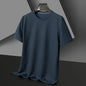 Men's Waffle Knit Short Sleeve Tee - Round Neck Casual Summer T-Shirt