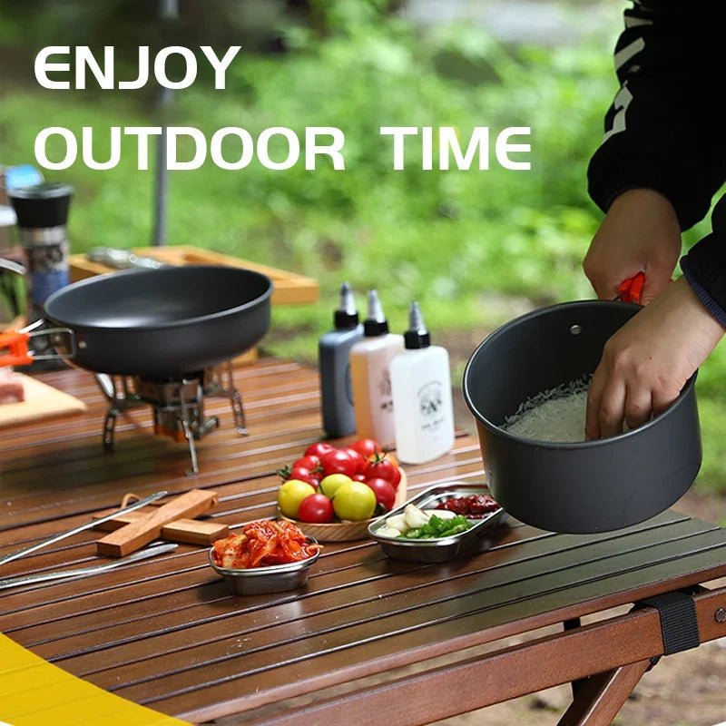 FlipStylez™ Obsidian Gray 3PC Trail-Chef Aluminum Cookware Set