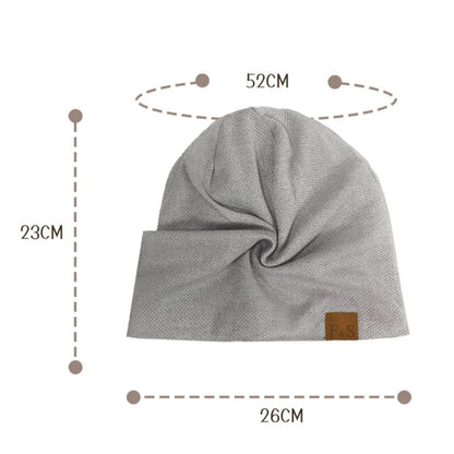 Plush Lined Fuzzy Knit Beanie - Unisex Warm Winter Skull Cap, One Size