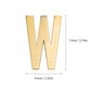 1Pcs Metal Self Adhesive House Number English Alphabet Letters for Apartment Room Door Plate Table Mailbox Number Stickers 7*3cm