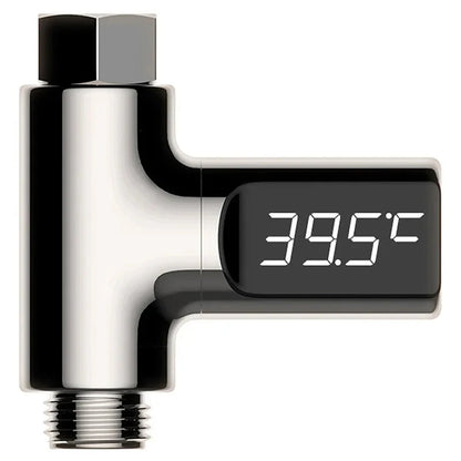 LED Display Shower Water Thermometer Self Powered