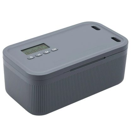 2.8L Timer Lock Box | Electronic Lockable Storage Box with Combination Lock & Digital Timer for Phone, Medication & Focus