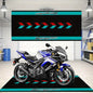 VIKAMA Racing Carpet, Dirt-Resistant And Anti-Slip, Bedroom Bedside Blanket, Motorcycle Parking Floor Mat, Home Decoration