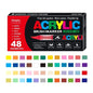 Acrylic Paint Pens Brush Tip - 12–120 Colors for Rock Painting, Wood, Canvas, Stone & DIY Crafts