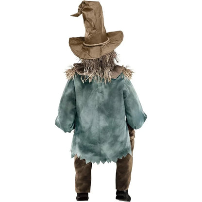 Sitting Scarecrow Animatronic Halloween Prop with Pop-Up Motion