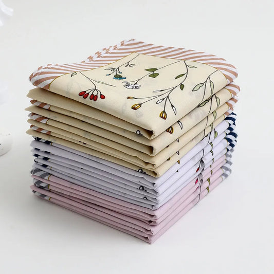 3-Pack Floral Cotton Handkerchiefs for Women, 17 x 17 in (43 x 43 cm) Sweat-Wiping Handkerchiefs – Wedding & Holiday Gift Set