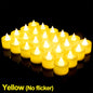 1/6/12Pcs Flameless LED Tea Light Candles – Battery-Powered, Safe, and Reusable for Weddings, Parties, and Home Décor