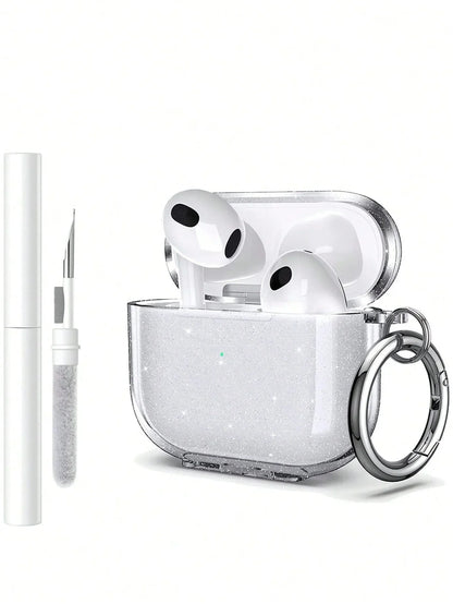 Silicone Protective Case for Wireless Earbuds Pro Series with Cleaning Kit - Compatible with Multiple Earphone Generations