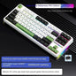 87-Key Tri-Mode Mechanical Keyboard - 2.4G USB Bluetooth, RGB PBT Keycaps, Hot-Swappable Gasket Design, 4000mAh Battery