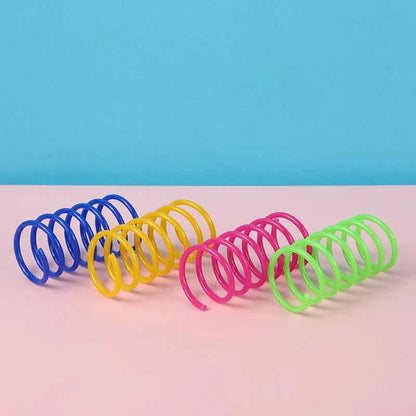 Colorful Cat Spring Toys – Durable Coil Play for Kittens