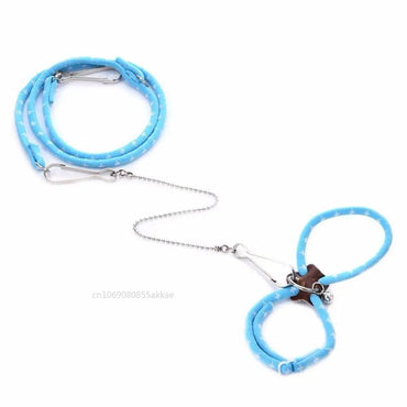 Adjustable Small Pet Harness and Leash for Hamster, Rat, Mouse, Nylon with Bell and Breakaway Safety